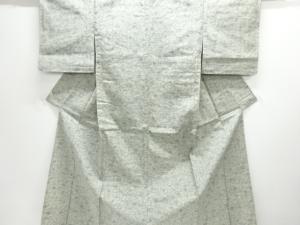 アンティーク　抽象模様織り出し手織り紬単衣着物